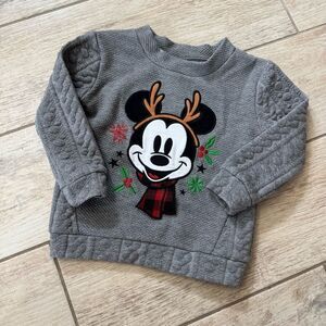 Disney Mickey Mouse Holiday Reindeer Sweater 3T EUC